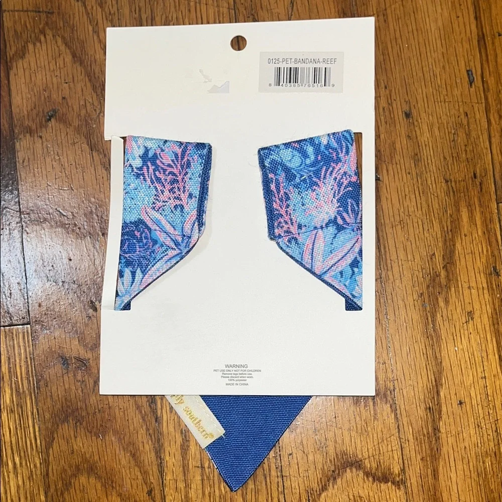 NWT Simply Southern The Pawsome  Blue & Pink Starfish Coastal Pet Bandana